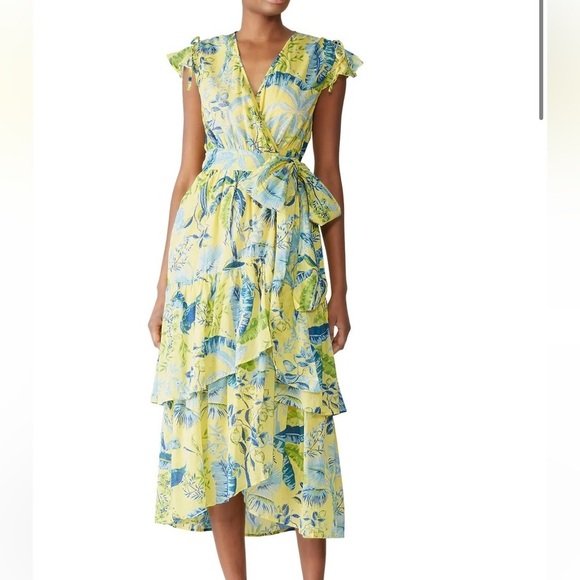 Banjanan Mercy Lisbon Garden Sunshine Wrap Dress Size small - Picture 3 of 11